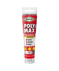 Adesivo sigillante trasparente bostik "poly max cristal",115 gr Di Tendenza